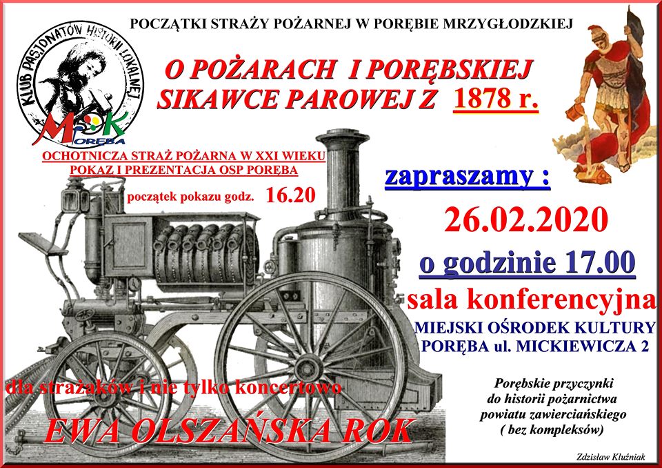 „O pożarach i Porębskiej sikwace parowej z 1878r „