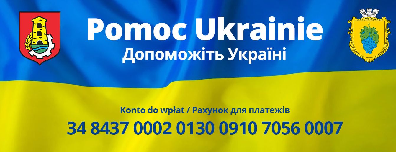 Pomoc Ukrainie - baner kontaktowy